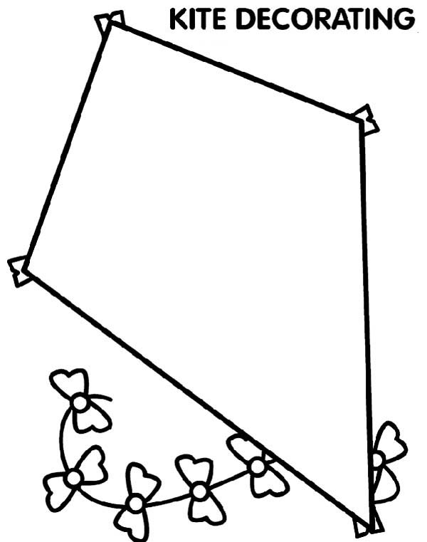 Kite Coloring Pages - Drawing inspiration