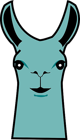 Cute Llama Face Drawing" Photographic Prints by beerhamster ...