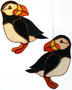 1000+ images about Stained Glass - Birds - Puffins ...