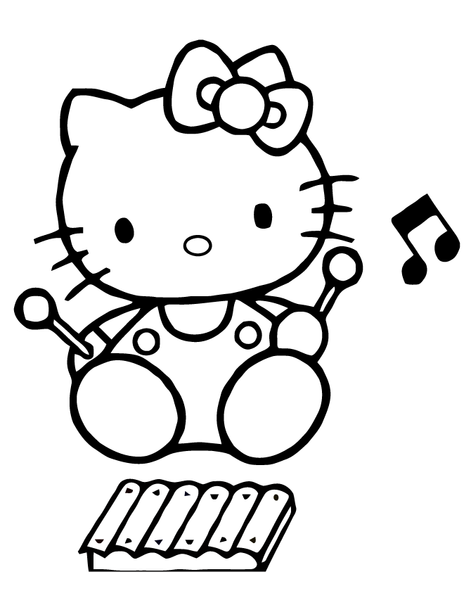 Xylophone Coloring Page - AZ Coloring Pages