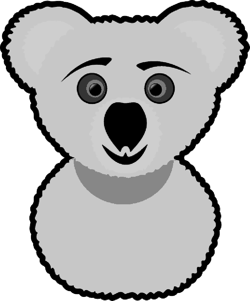 AUSTRALIA, FACE, CARTOON, BEAR, KOALA, ANIMAL, HEAD - Public ...