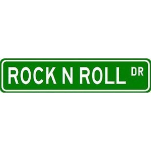 Vinyl Graphics Planet Rock N Roll Street Sign ~ Custom Alumi ...