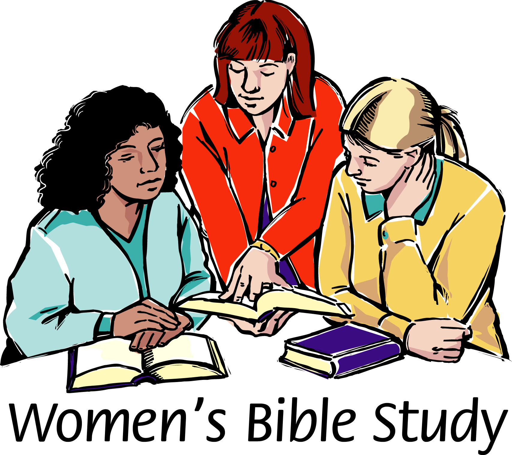 Women Black Church Clipart