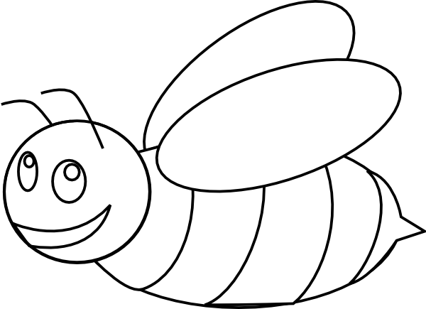 Bumble Bee Cartoon Outline# - ClipArt Best