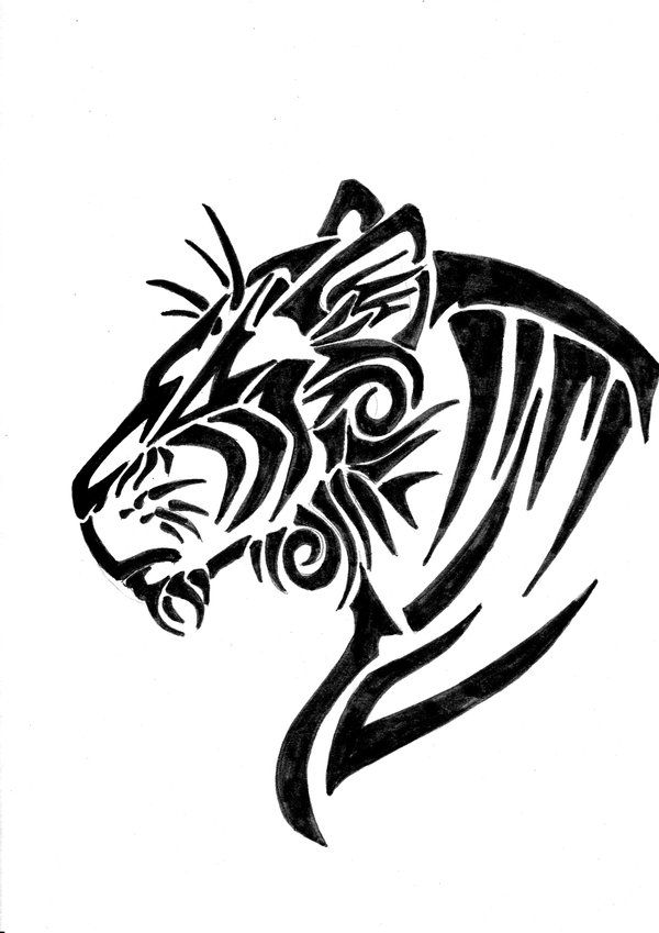 Tribal Tiger | Tiger Tattoo, Tribal ...