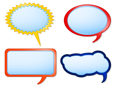 Vector Talk Bubbles - Cartoon Style, Vector Graphic - Clipart.me