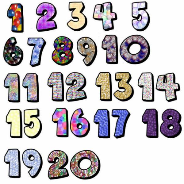 Clip Art Numbers - Tumundografico