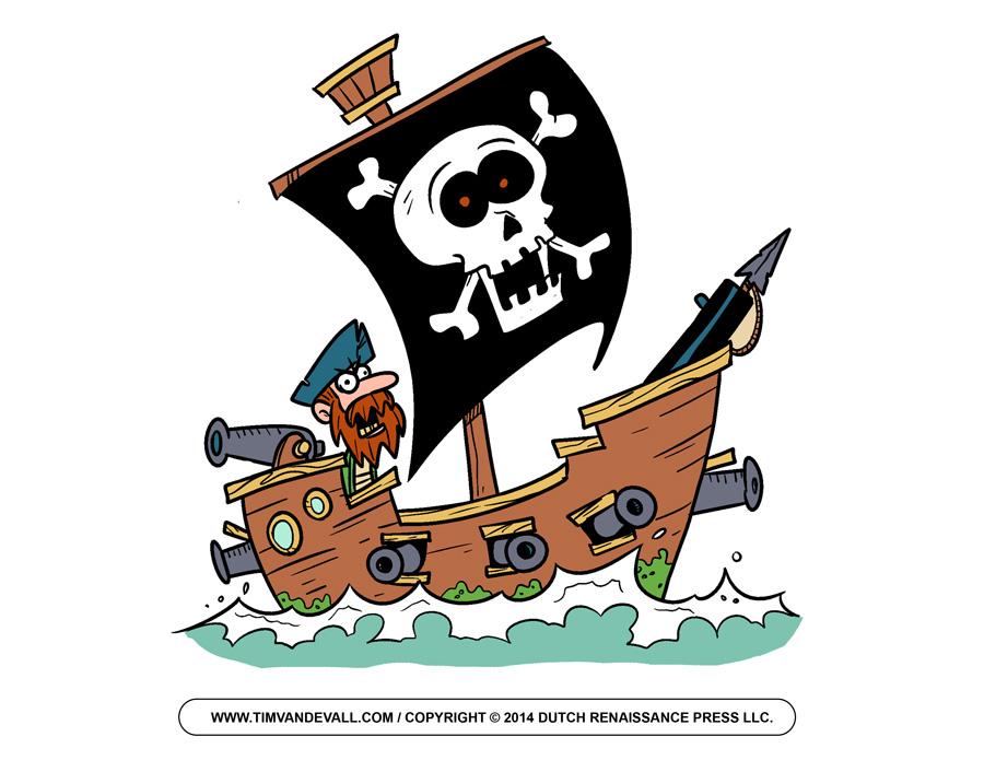 42+ Cartoon Pirate Ship Clip Art