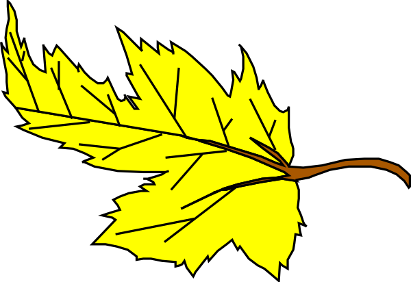 Yellow Leaf Clip Art - vector clip art online ...