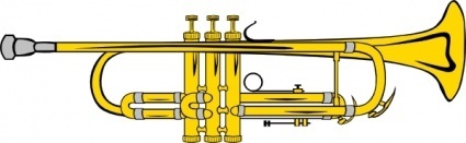 Trompete B-Dur (Farbe)-ClipArt cliparts, kostenlose clipart ...