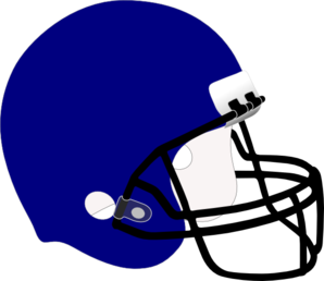 Blue Football Helmet clip art - vector clip art online, royalty ...