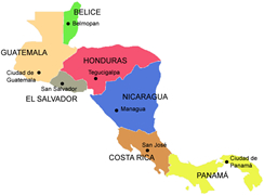 Mapa De Centro America