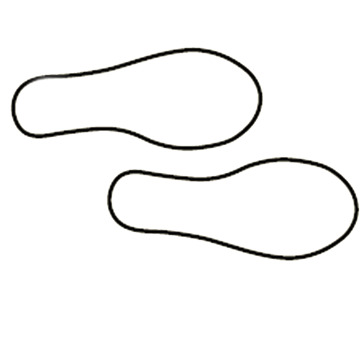 Foot outline clipart
