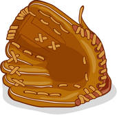 Baseball mitt clipart free