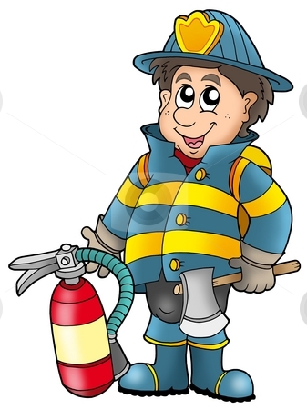 Cartoon Fireman Clipart