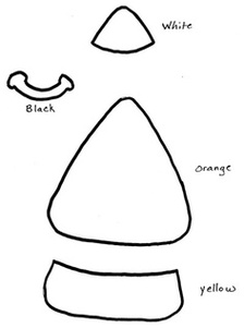Candy Corn Template Printable Clipart - Free to use Clip Art Resource