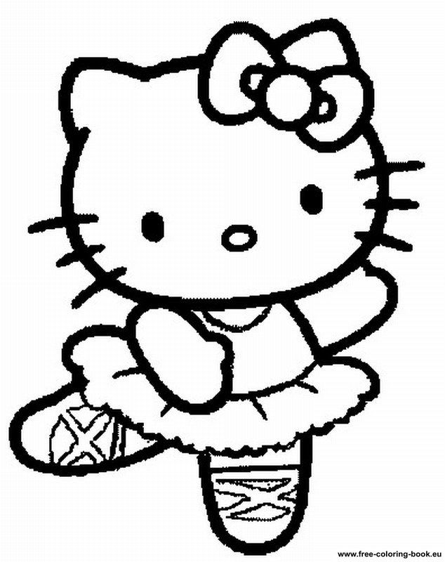 Hello Kitty Stencil Printable - AZ Coloring Pages