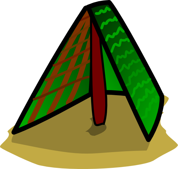 Camp tent clipart image