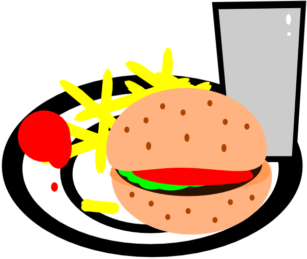 Burger And Fries Clipart