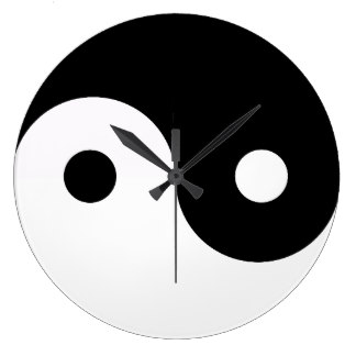 Chinese Yin Yang Wall Clocks | Zazzle