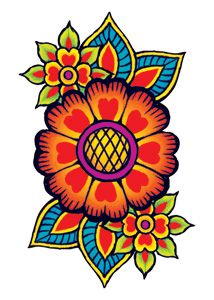 24+ Hippie Flower Tattoos