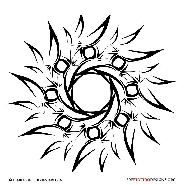 3 Stars And A Sun Tattoo Design - ClipArt Best