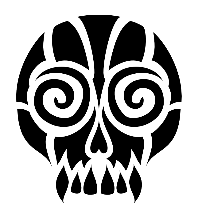 Tribal Skull by AquaDeus on DeviantArt