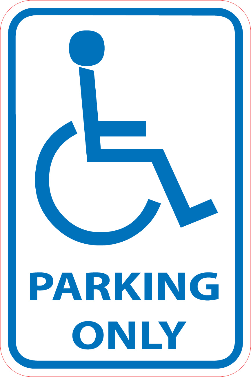 Clipart handicapped parking sign