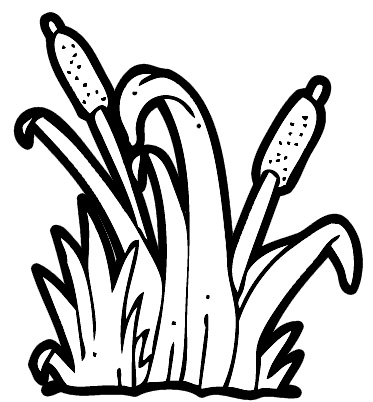 Clipart grass black and white