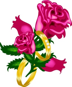 Wedding rose clipart