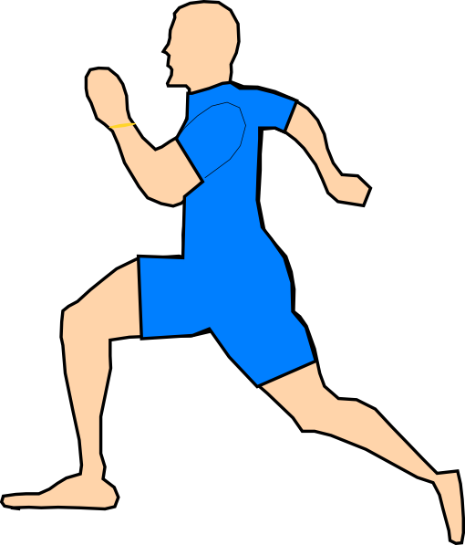 Clipart of man running