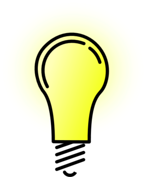 bright lightbulb - vector Clip Art