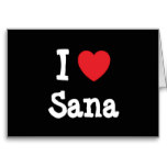 I love Sana heart T-Shirt Fridge Magnets from Zazzle.