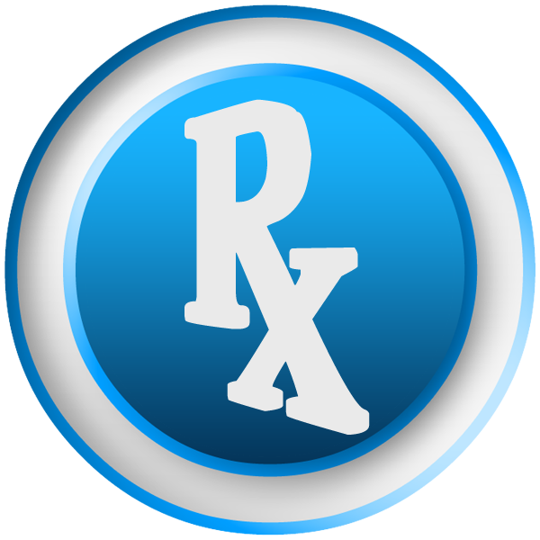 3D white rx pharmacist symbol clipart image - ipharmd. - ClipArt ...