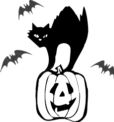 Free Black Cat Clipart - Public Domain Halloween clip art, images ...