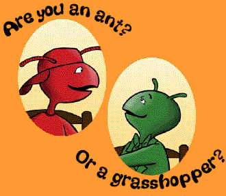 clipart grasshopper and the ant