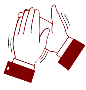 Clapping Hands Color clip art - vector clip art online, royalty ...