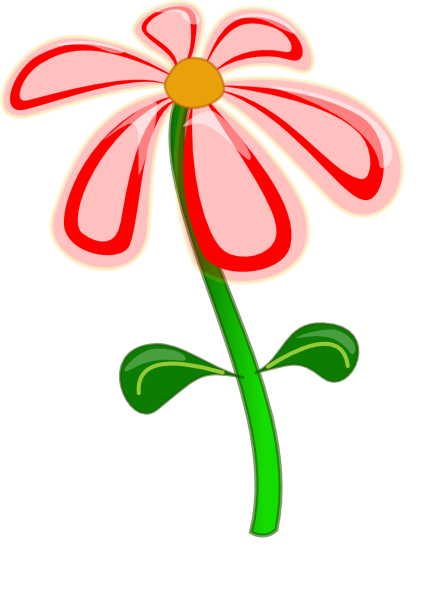 Flower Red Cartoon Clip Art - vector clip art online ...