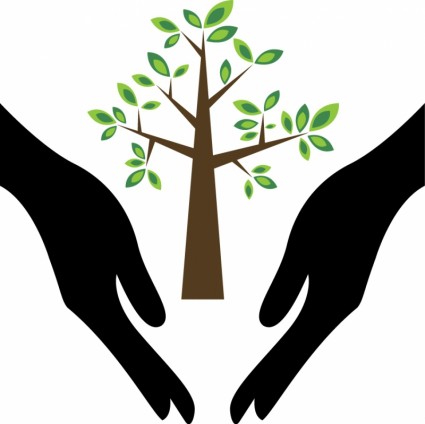 Tree In Hands-vector Plant-free Vector Free Download