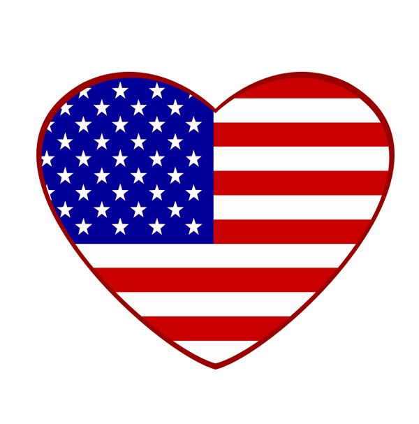 Patriotic American Clipart: God Bless America