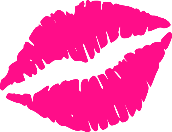 Hot Pink Lips Clip Art - vector clip art online ...