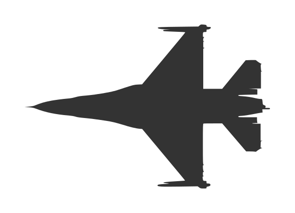 5 Fighter Plane Top View Silhouette Vector (EPS, SVG) | OnlyGFX.com