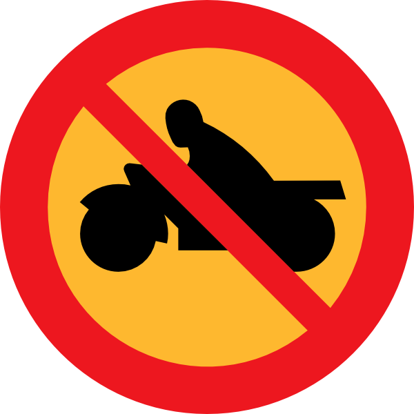 No Motorbikes Clip Art - vector clip art online ...