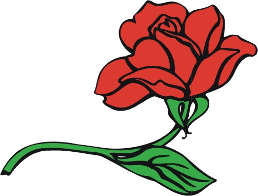 Red Rose Cartoon