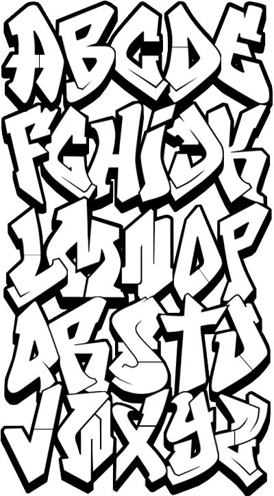 Graffiti Alphabet | Graffiti Lettering, Graffiti and Ill…