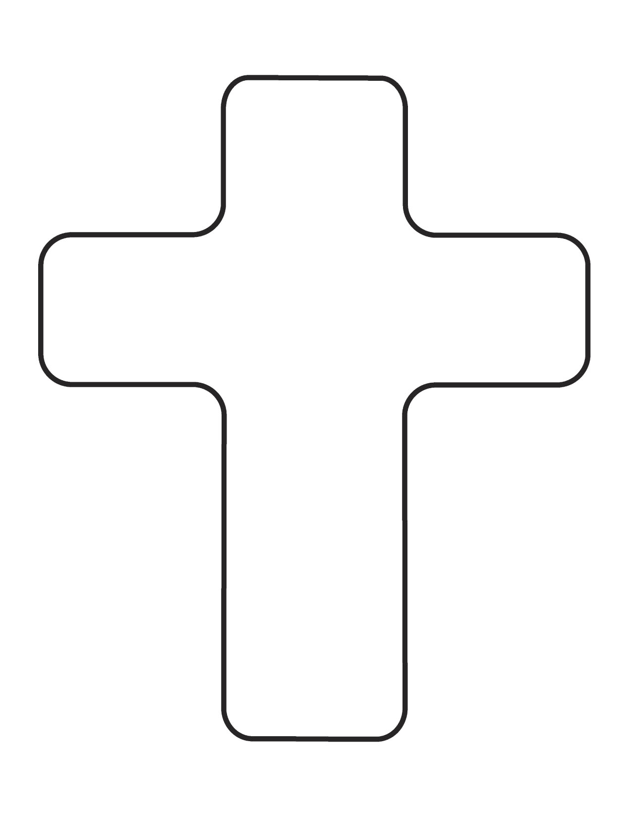 Template Of A Cross