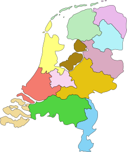 Netherland Nederland Map clip art Free Vector