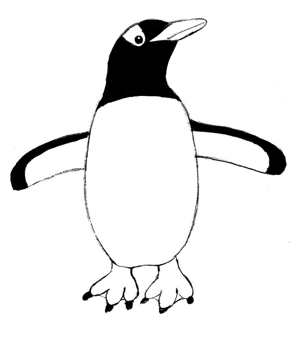 Penguin Drawing Step By Step - Samantha Bell