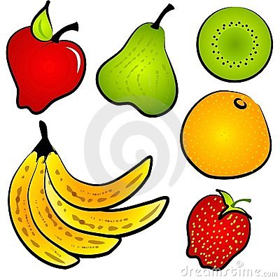 healthy snack black and white clipart