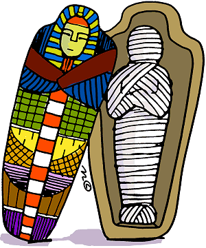 Outline mummy clipart